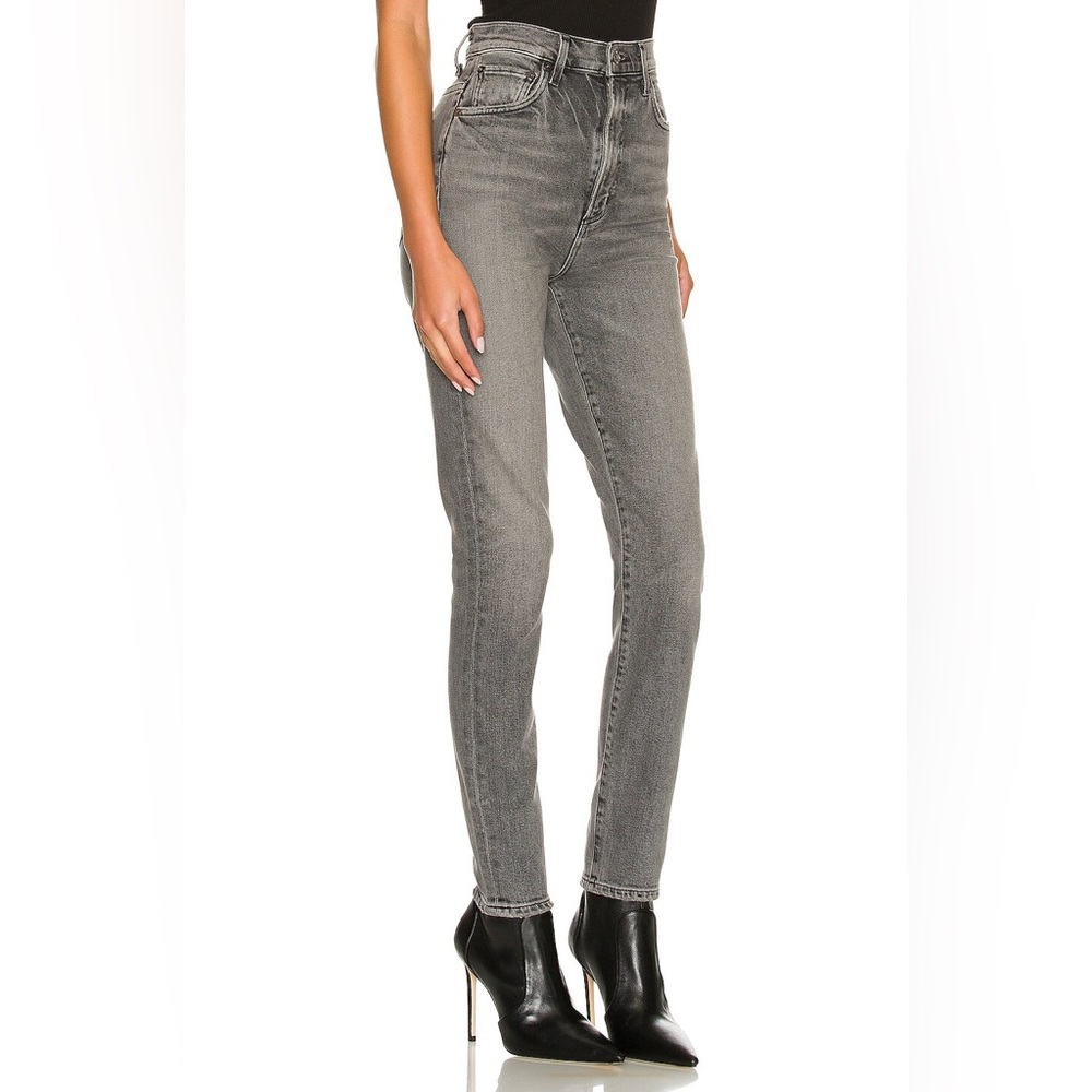AGOLDE Pinch Waist Skinny Jeans 26 Interlude Black Grey